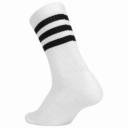 
Adidas (adidas) classic three-stripe sports white socks for men and women 3S CSH CRW1P casual training sports socks FH6628 FH6628 S