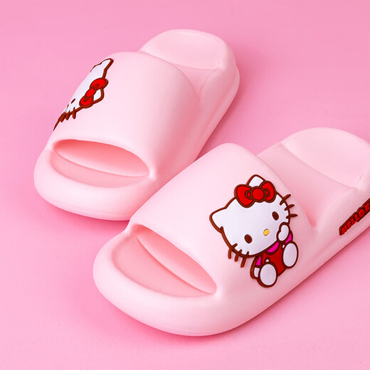 Katie Sanrio KT Cat Kinderstapel für Mädchen Sommer 2025 Neues Kulomi Girl Indoor Non-Slip-Eltern-Kind-Sandalen