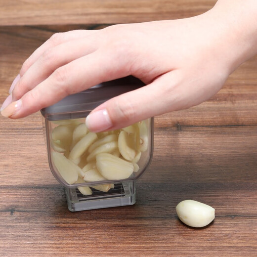 LZJV garlic cutting artifact Korean commercial barbecue restaurant quick manual garlic cutting garlic tool household garlic cutting gray 2 large size