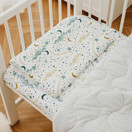 Nest designs children's pillow pillowcase nap pillow wavy neck guard breathable silicone pillow baby bamboo cotton pillowcase 1-3 years old Chuxue (bamboo cotton pillowcase + pillow core)