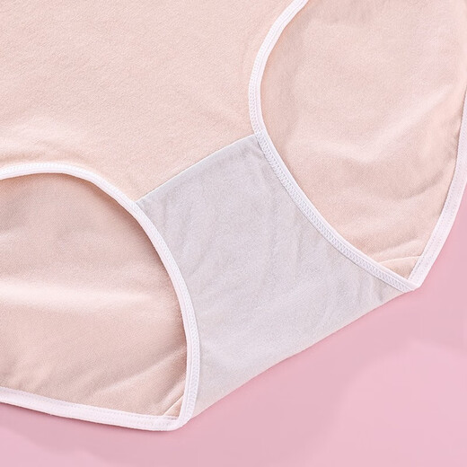 Medio de ropa para mujeres Medio y alta cintura Letras de algodón de algodón Color sólido Color macarroso Color mariposa de cuatro paquetes Anfen Women's Briefs 13583 Four-Color Four-Pack M Adecuado para 75-90Jin [Jin equivale a 0,5 kg]