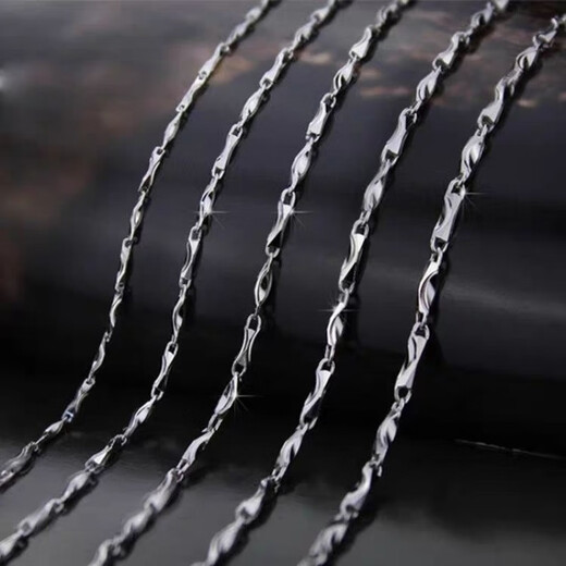 KZD Old Phoenix 999pt950 platinum necklace for men and women, ingot chain necklace, moissanite diamond clavicle necklace for boyfriend, platinum ingot chain for men and women (default length, about 55cm, 22.8g, limited to 10% off)