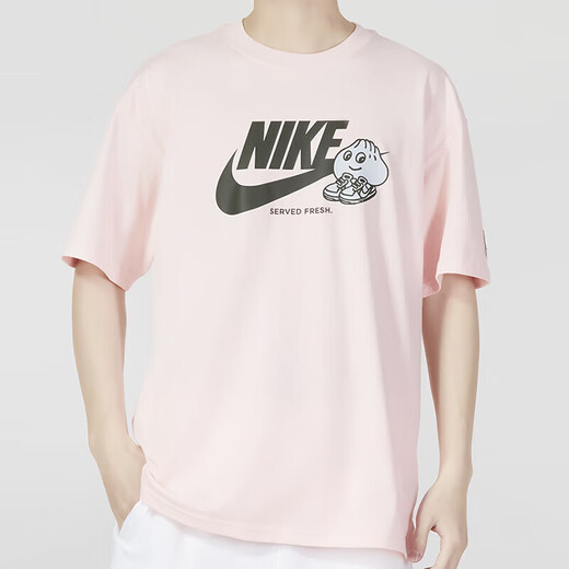 Nike (NIKE) official T-shirt men's and women's clothing 25 spring and summer new sportswear running print casual loose couple round neck short sleeves FB9804-686/same style for men and women/single pieces M 170 (recommended 120-140Jin [Jin equals 0.5 kg])