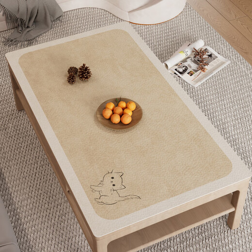 Japanisch einfache und elegante Tee Tischmatte ohne Waschen, wasserdichte und ölfeste Ledermatte Matte Tisch Stoff Rechteckige Esstisch Matte Tischtisch -Matte A1049 verwandelt Abfall in Schatz 60*100 cm