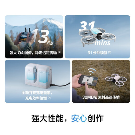 大疆（DJI）Flip无人机掌上Vlog 飞行相机 4K高清露营旅行航拍无人机新手入门无人机迷你便携跟拍小型vlog Flip带屏遥控器（双电套装） 【超级推荐 】随心换两年版（499元） 官方标配