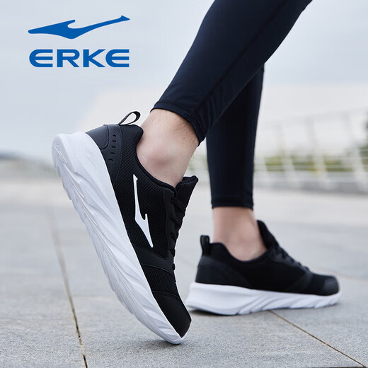 
Hongxing Erke men's shoes summer running shoes 2025 new soft sole men's jogging shoes lightweight mesh breathable casual sports shoes, black 3291 [mesh breathable] 40 Quality assurance