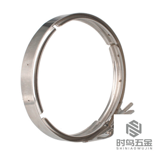 熊哲察不锈钢双备卡箍304过滤器u型槽抱箍管箍夹具收紧固定卡扣管夹 695-700mm卡盘直径