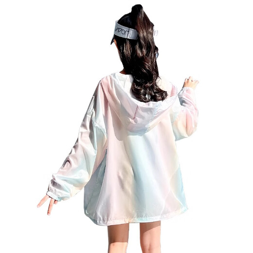 护子鸟女童防晒衣夏季薄款外套儿童防晒服夏装冰丝大童女孩2025新款透气 2960彩+9922白+1428蓝三件套 296 120