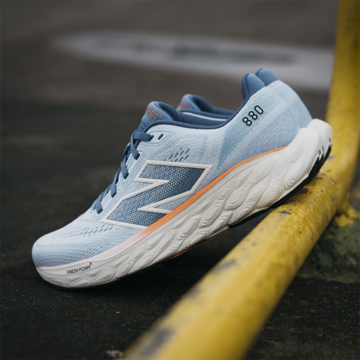 NEW BALANCE Fresh Foam X 880v14海盐蓝网面透气女士训练跑步鞋 Natural Mint with Silver 35