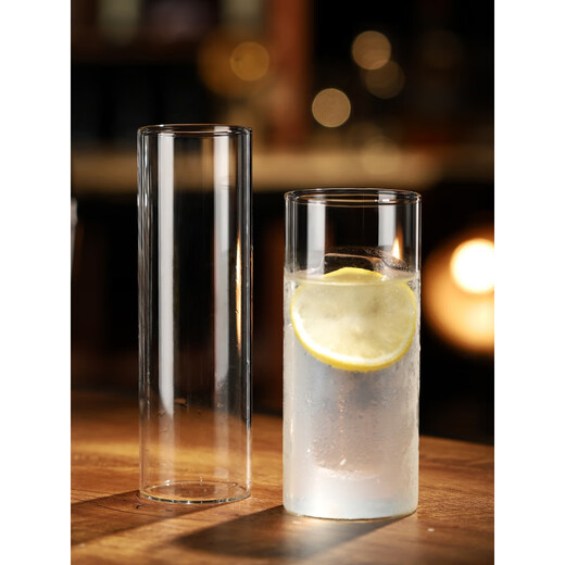 JZ Ramos Gold Fizz Thin Cocktail Cup Heightened Colin Cup Gin and Tonic Long Drinking Cup High Wave Cup Glass Thick Bottom Straight Cup 280ml