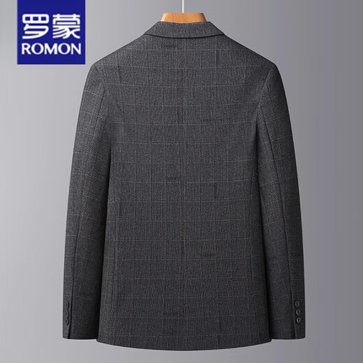
ROMON Middle-aged Daddy Suit Jacket Spring and Autumn 2025 New Business Official Casual Suit Men's Single Top Jacket E693 Blue M 170 [Suitable for 95-120Jin [Jin equals 0.5 kg]]