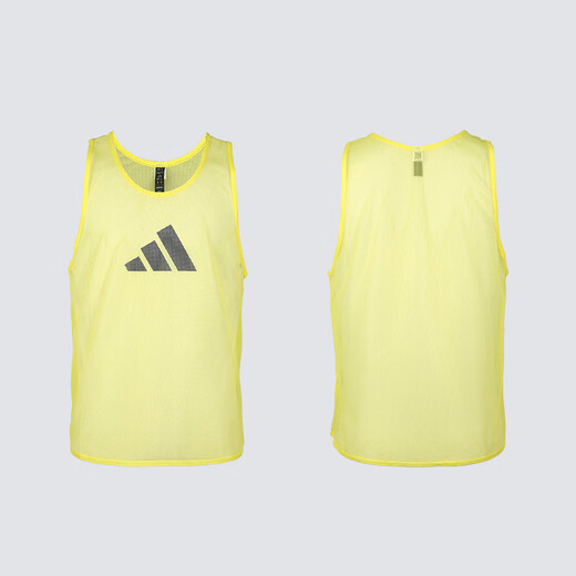 adidas小李子ADIDAS阿迪达斯足球运动比赛训练分队背心成人男JF3244 亮黄色JF3244 S125-140斤