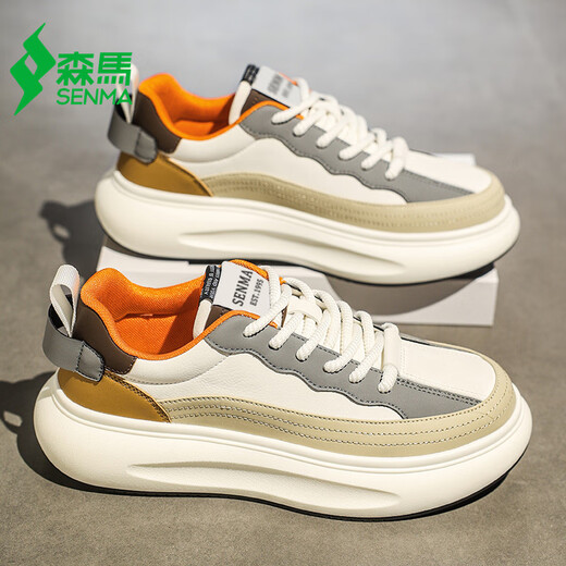 Semir Herrenschuhe Sommersaison 2025 Neue trendige vielseitige Forrest Gump Mesh atmungsaktiven Sportschuhen Populäre weiße Schuhe für Männer Mika 1699 42