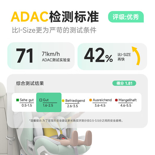 ledibaby Letibaby child safety seat 0-4-12 years old car baby seat car seat can sit and lie down Space Capsule 2Pro Ultimate Edition [Pine Frost Green]