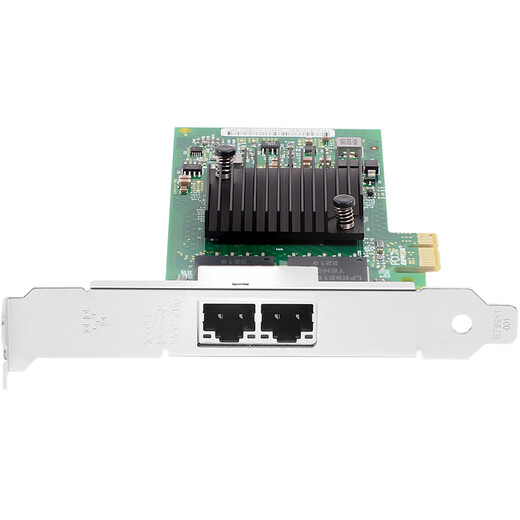 Kunyu (FLYBISH) Intel chip PCI-E I350-T2 dual-port server machine vision Gigabit network card 82580/82576/82575/82571/BCM5720/8111 network card I350-T2x1 Gigabit dual electrical port network card (PCIEx1)