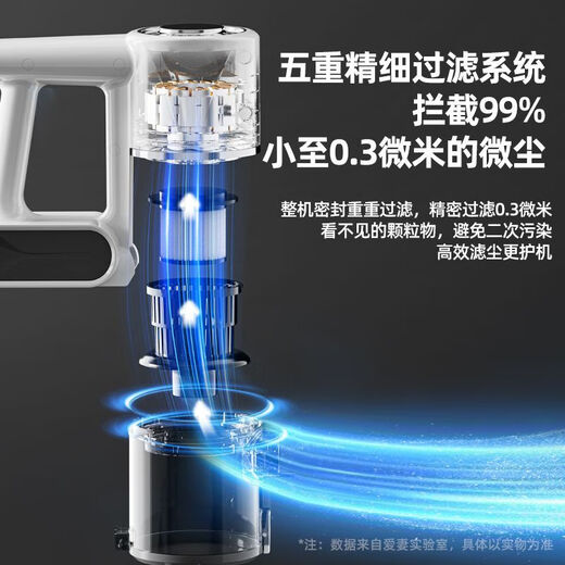 
Love Wife Wireless Vacuum Cleaner Portable Tow All-in-One Home Handheld Light Sound High Suction Ultra Long Battery Vacuum Cleaner Pet Cat Hair All-in-One Home Car Dust Removal Machine Advanced Blue [Sweep and Mopping Three-in-One + Large Suction + Removable Mop] 1050*250*170mm