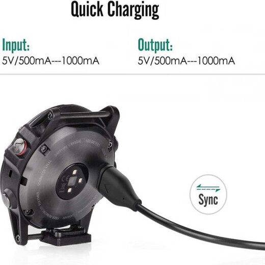 Wanfusheng is suitable for Garmin Instinct3 watch charger 2x/s Enduro3/2 dust plugs 3 black plugs charging port dust plugs