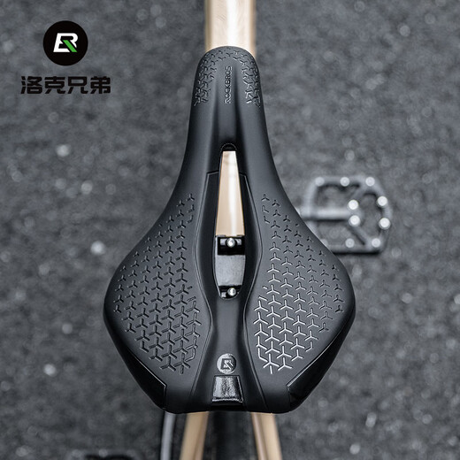 Rock Brothers bicycle seat saddle mountain road bike seat cushion comfortable hollow racing cycling accessories black