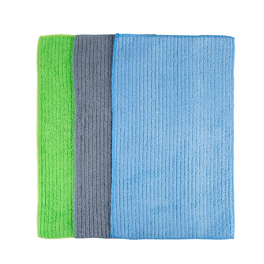 Beijingjie mopping cloth without watermark mopping cloth clip cloth for mopping the floor special towel cleaning mop flat replacement cloth blue 25*40 cm-3 pack