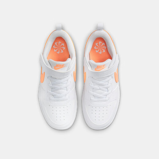 NIKE 耐克童鞋男女童休闲板鞋COURT BOROUGH魔术贴运动鞋小童