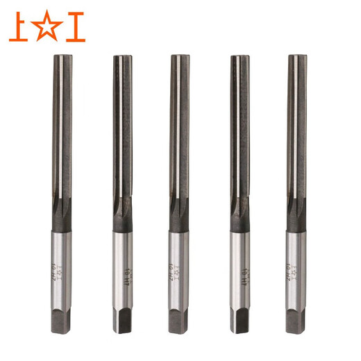 Shanggong 5-pack straight handle hand reamer 8mm H7 reaming tool hand twist handle tool steel