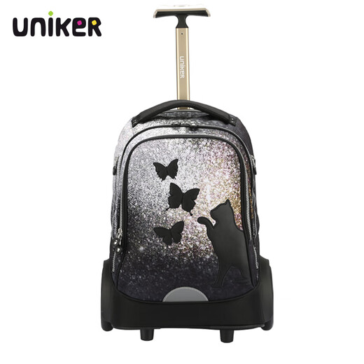 Uniker junior high school students can climb stairs with large wheels, trendy trolley schoolbags, travel bags, women's bags, men's luggage bags as gifts, Maopu (T5 has a larger capacity and cannot be carried on the back)