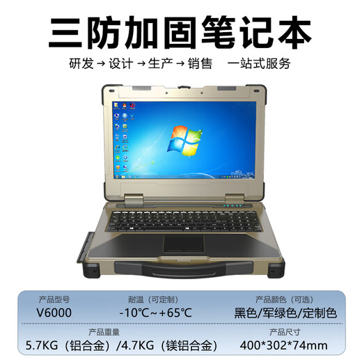鑫威汉IPCSTAR 15.6寸加固三防笔记本便携机服务器户外工作站工业计算机电脑可定制IP65 15.6寸-单屏 I9-9900/64G/1T/独显