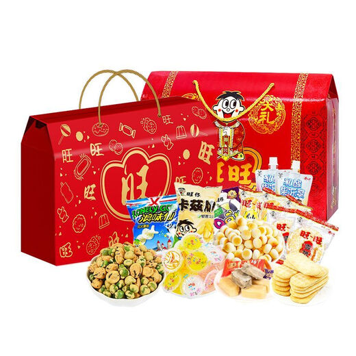 旺旺零食大礼包1350g礼盒装休闲零食小吃仙贝年货节元旦礼物送礼伴手 蛇年旺福大礼盒1350g