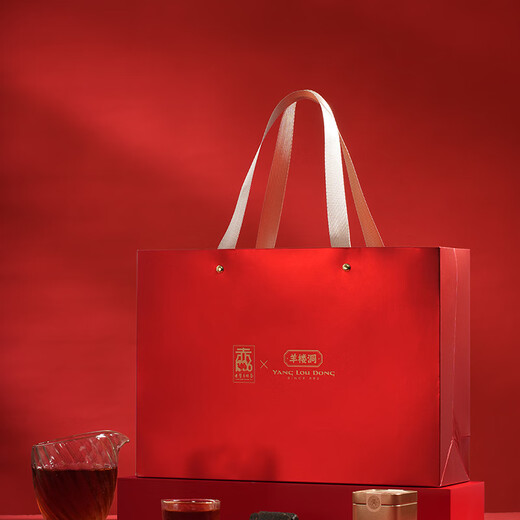 Yanglou Cave (SINCE 682) Blue Brick Tea 480g without cut small square slices 12g tea cake black tea square can gift box Hubei Chibi Specialty