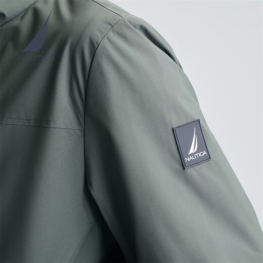 NAUTICA Men's 25 Spring New Anti-light Water Splashing Comfortable Small Stand Collar Jacket Men's JE5150 Lime Green 0BG L