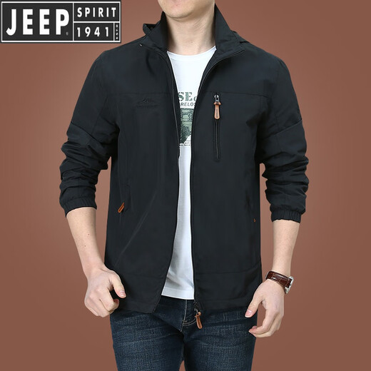Jeep Spirit Neue Jacke für Männer Frühlings- und Herbst Männer Outdoor Amerikaner Windschutz Wasserdurchdringliche Windbreaker Männer Herumn Wear Sport Khaki 9898 Modell plus Velvet 3xl