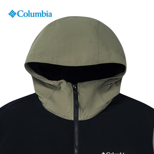 Columbia Columbia Sun Protection Clothing Men's 25 primavera y verano al aire libre impermeable a prueba de viento y transpirable chaqueta con capucha con capucha xe9226-397 l 180/100a
