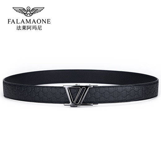 Falai Armani Top Layer Cowide Belt Automatic Buckle Casual Hohoser Gürtel Männergürtel Echtes Leder Geschenk für den Geburtstag von Freunden Ehemann Geburtstag 588pd838qcc Counter Geschenkbox 120 cm