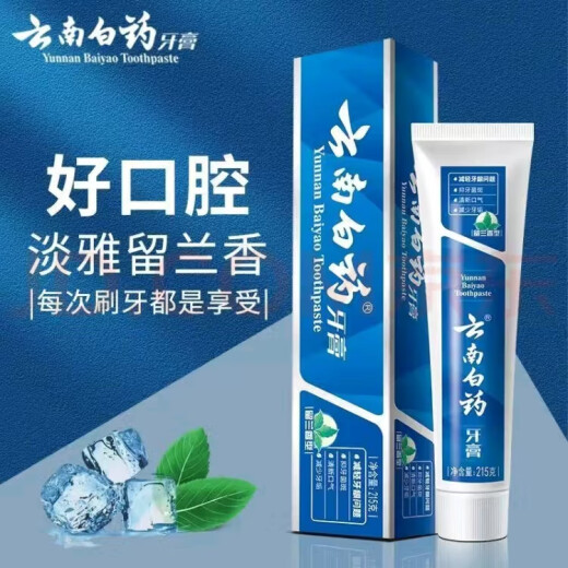 白药护龈牙膏云南白药牙膏口气清新留兰香型215g去黄牙垢减轻牙龈问题 留兰香215克2支