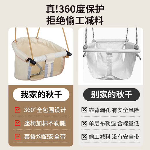 Sitingge German quality outdoor swing indoor children's baby home swinging seat young age hanging chair without hole punching rack