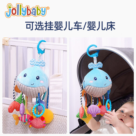 Jollybaby Lalale Säuglingsfahrzeug Hängende Spielzeug Baby 0-1-Jährige Head-up-Übungs-Dreieck Ziehen Sie Heißluftballon Seil ziehen