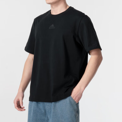 Adidas Ropa para hombres de manga corta 2025 Spring New Breathable Outdoor Fitness Sportswear Simple y versátil Camiseta informal cómoda IR5266/All Cotton XL
