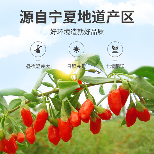 Fangjiashu wolfberry 250g/bag red wolfberry soaked in water red chewy tea for elders and parents