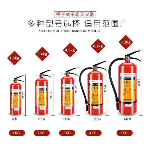 联塑灭火器4kg干粉手提式车家商用物业仓库12358公斤消防箱子套装 联塑3Kg套装两个灭火器+一个箱