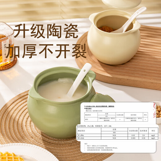 Large-capacity lard tank made in Tokyo, ceramic salt tank, oil tank, seasoning tank, pepper oil storage tank, 700ML cream white