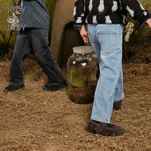 Jnby par Jnby [mince polaire] Jiangnan tissu des vêtements pour enfants lavage de pantalon droit denim