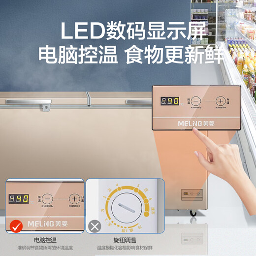 美菱（MeiLing）零下-40超低温 冷藏冷冻转换家用商用电子温控五面制冷大冷冻囤货冷柜冰箱冰柜 以旧换新补贴 739升【-40度深冷速冻】防凝露升级 739L