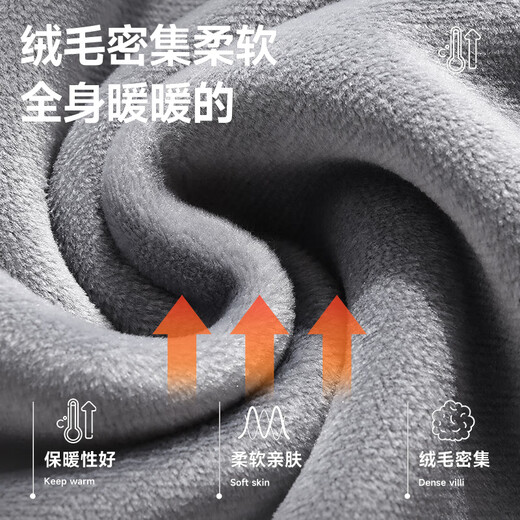 MINISO velvet sweatshirt men's winter new loose trendy casual round neck pullover solid color jacket black L