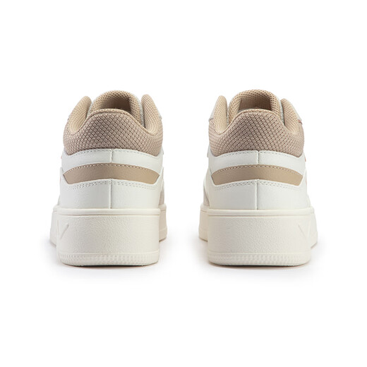 Zapatos casuales de 361 grados para mujeres, zapatos deportivos ligeros transpirables para mujeres, zapatos informales para mujeres, blanca/albaricoque de altura.
