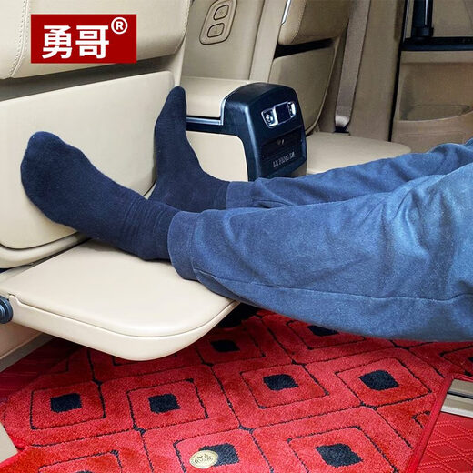 适用于别克GL8ES 653 艾维亚改装脚托 前排座椅加装背式托脚踏板 浅灰色ES背式脚托舒适版一对