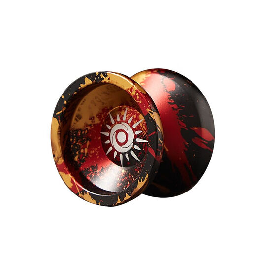 Timini-Anfänger Live Sleep Yo-Yo, Feuerkraft Teenager King Professional Yoyo Game Special Yoyo Children H3 Sun Black Gold Red Live Sleep (Recycling sofort) +10 Seile