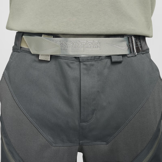 耐克（NIKE）男女长裤运动裤情侣休闲拼接时尚耐穿拉链口袋FJ7372 025尘光子色/暗泥灰 S