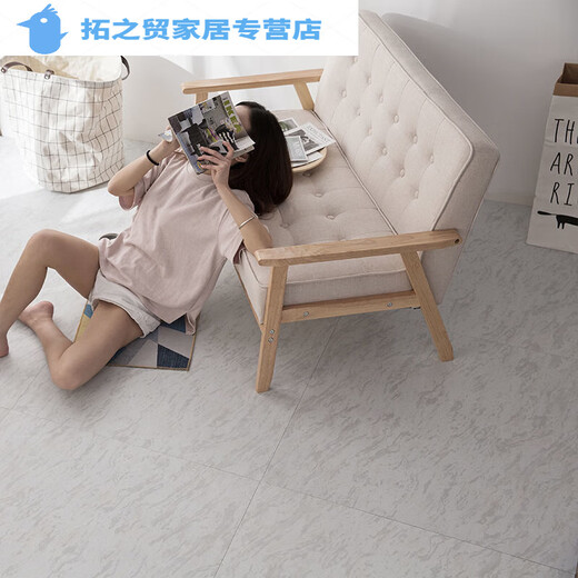 山头林村PV自粘贴纸水泥地直接铺加厚耐磨水自贴仿地砖翻新改造 6627 60*60m 1片