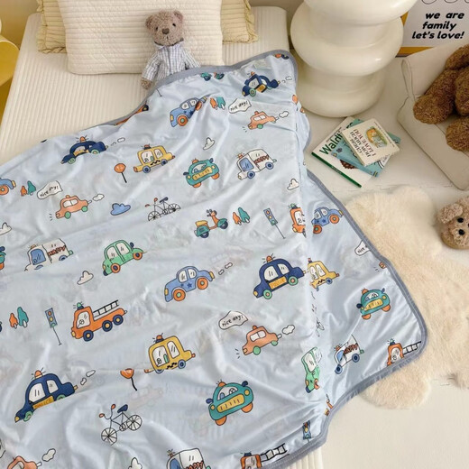 Abay Class A baby summer cool quilt newborn children ice silk blanket baby air conditioning quilt kindergarten cool knitted small quilt Fruit Panda Class A cool summer blanket machine washable 120x150cm 1-7 years old