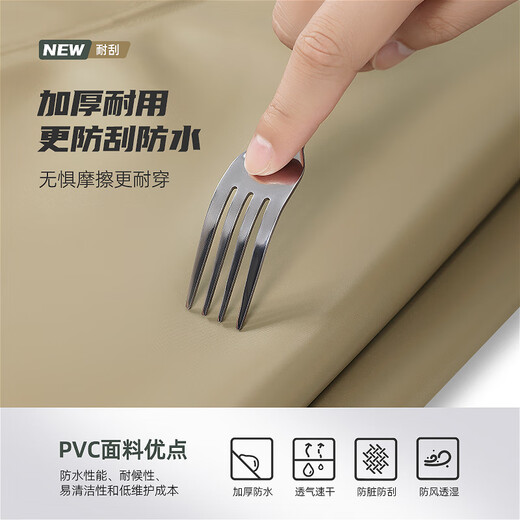 Wading pants, sea water shoes, one piece, full body waterproof and thickened new fishing reservoir fish catching wading pants, khaki - regular style - inner pocket design + resistance M